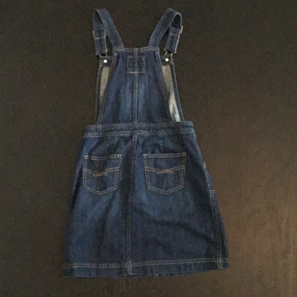 NWOT GapKids denim overall dress - Picture 2 of 5